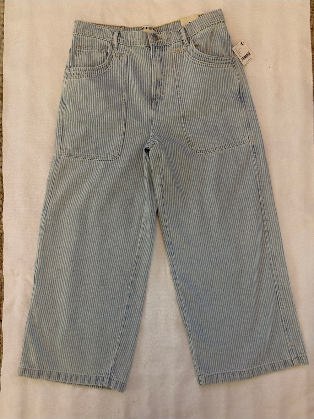 Free People We the Free Piper Mid Rise Crop Wide Leg Jeans NWT!! 🩵 - Picture 2 of 10